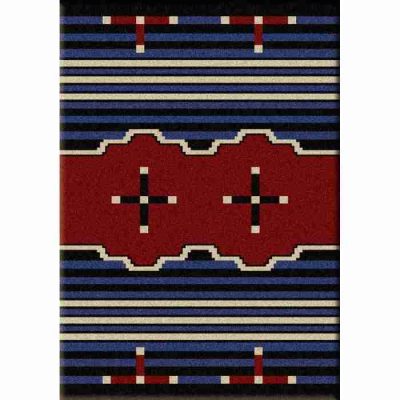 big chief blue rustic rug 10