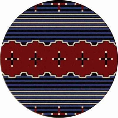 Big chief blue rustic rug by american dakota 14 1