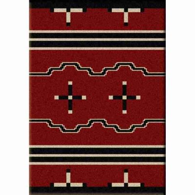 Big chief red rustic rug 10