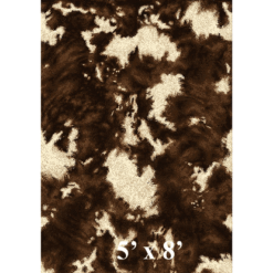 Brindle hide rustic rug 5x8 12