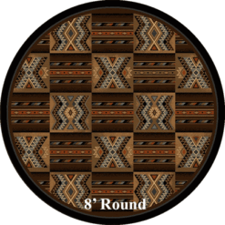 Dreamweaver ecru rustic rug round 9