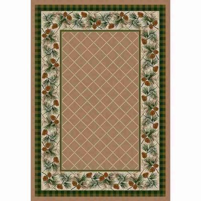 evergreen sandstone rustic rug 34