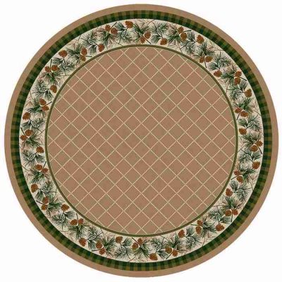 Evergreen sandstone rustic rug 38 1