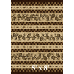 Folk dance rustic rug 5x8 9