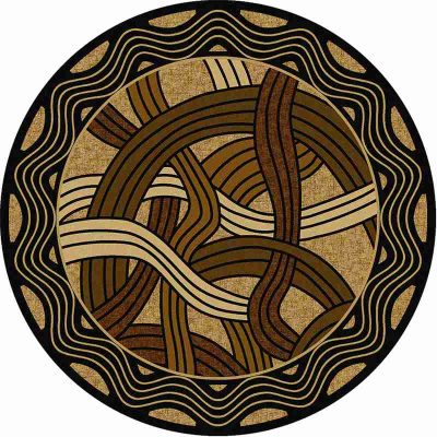 Hand coiled natural rustic rug by american dakota 47 1
