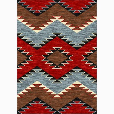 Heritage multi rustic rug by american dakota 37