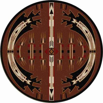 horse thieves brown rustic rug by american dakota 14 1