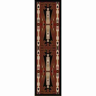 horse thieves brown rustic rug by american dakota 17 1