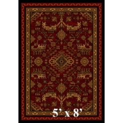 Kindred spirit redwood rustic rug 5x8 9