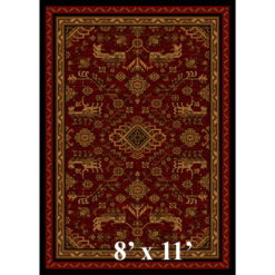 Kindred spirit redwood rustic rug 8x11 9