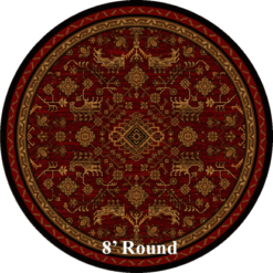 Kindred spirit redwood rustic rug round 9