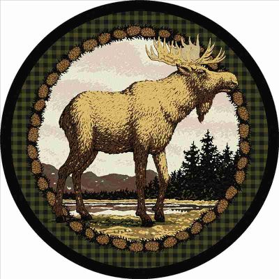 majestic moose rustic rug by american dakota 16