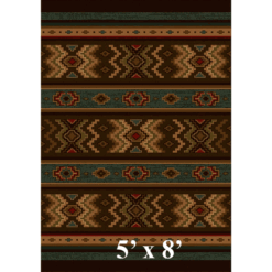 Mojave thunder rustic rug 5x8 9