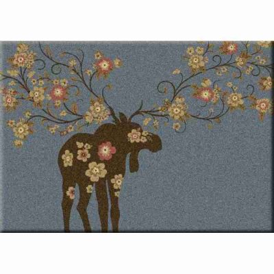 moose blossom blue rustic rug 13