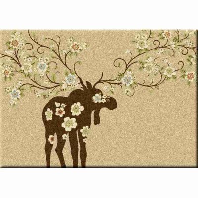 moose blossom natural rustic rug 12