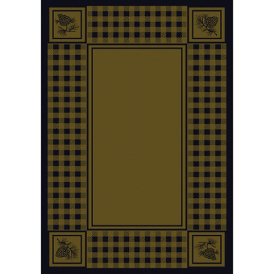 Pine refuge green rustic rug by american dakota 38