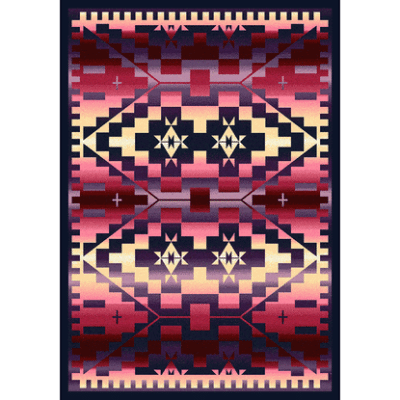 rainbow blanket rustic rug by american dakota 38