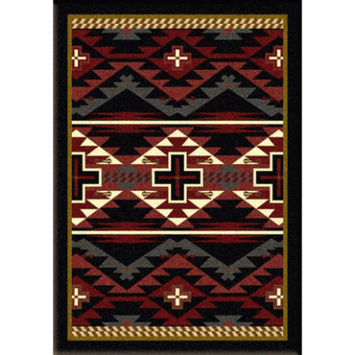 rustic cross black rustic rug 11