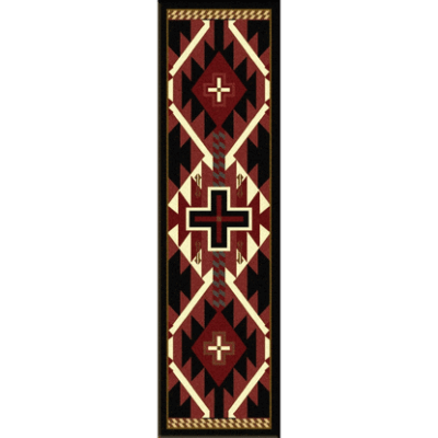 rustic cross black rustic rug by american dakota 18