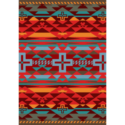 rustic cross sunset rustic rug by american dakota 41