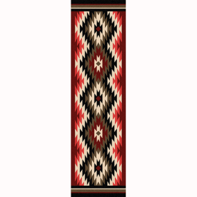 Starburst orange rustic rug 42