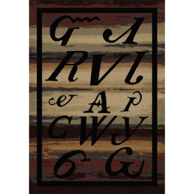 syllabary rustic rug by american dakota 38