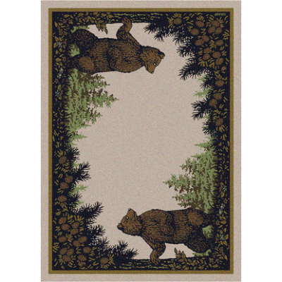 twin bears rustic rug by american dakota 43