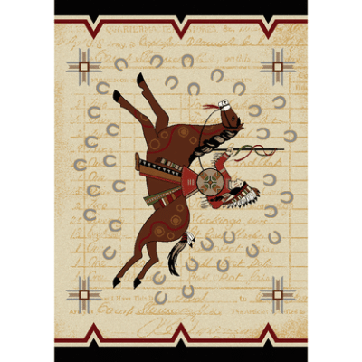 War records rustic rug by american dakota 37
