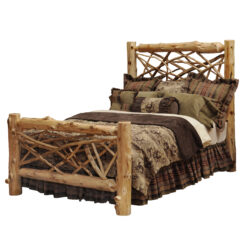 Fireside Lodge Twig Log Bed