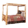 Fireside Lodge Cedar Log Canopy Bed