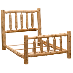 Alternative view of Fireside Lodge Traditional Cedar Log Bed