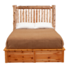 Fireside Lodge Cedar Log Spindle Platform Bed