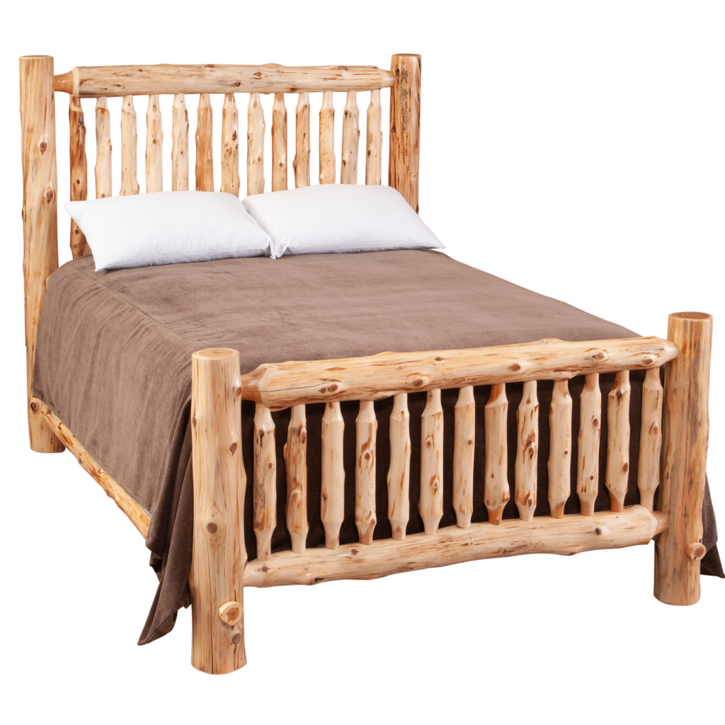 Fireside Lodge Cedar Log Spindle Bed 1 Fireside lodge cedar log spindle bed