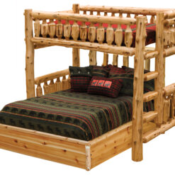 Alternative view of Fireside Lodge Cedar Log Loft Bed