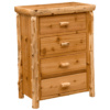 Fireside Lodge Cedar Log Chest - 4 Drawer