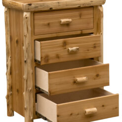 Alternative view of Fireside Lodge Cedar Log Chest - 4 Drawer
