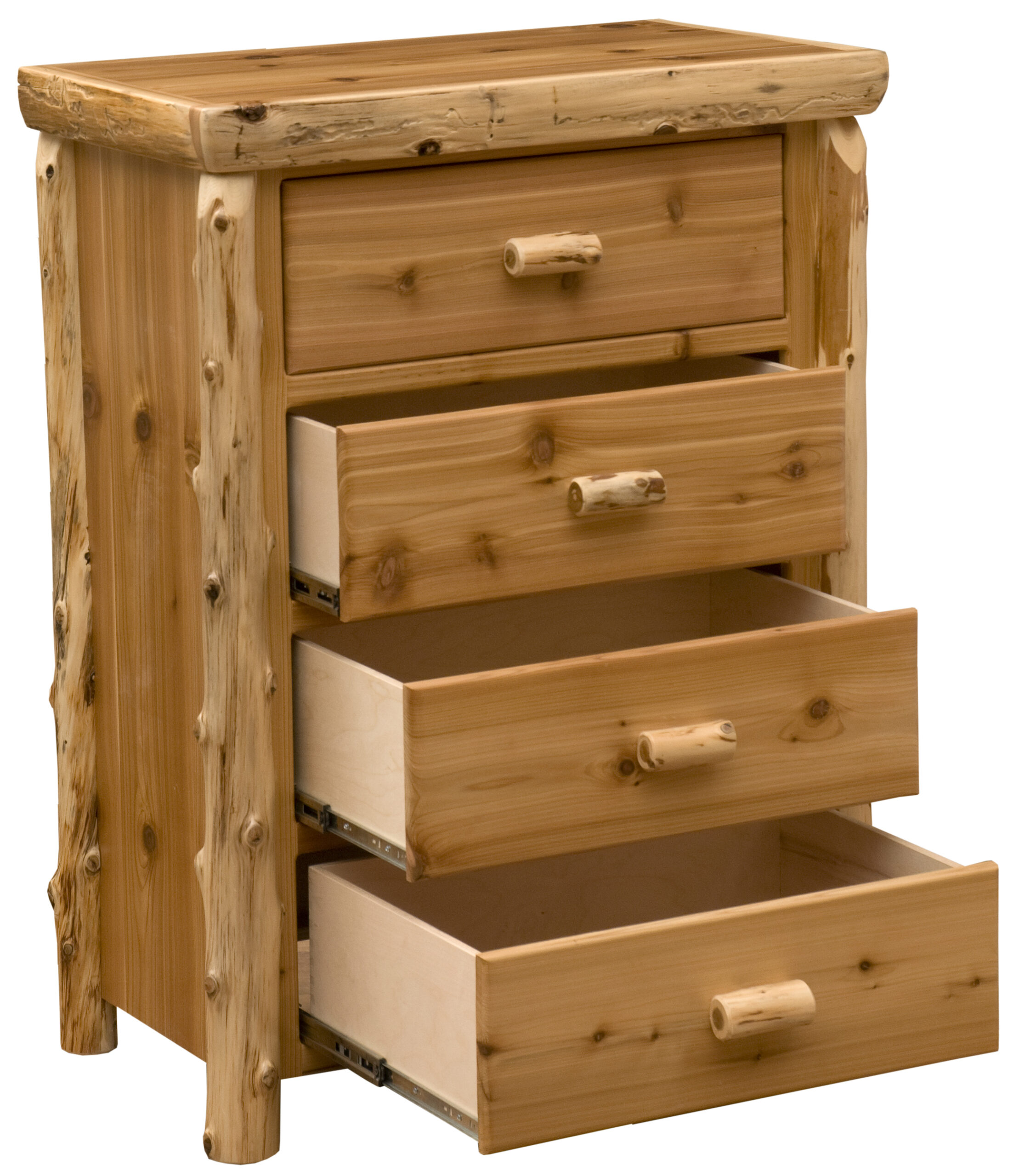 Fireside Lodge Cedar Log Chest - 4 Drawer 2 Fireside lodge cedar log chest - 4 drawer - image 2