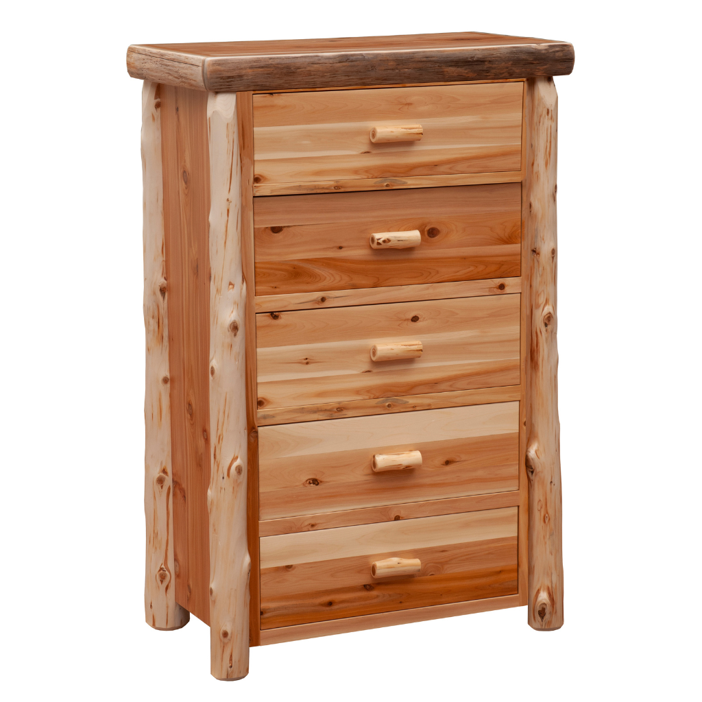 Fireside Lodge Cedar Log Chest - 5 Drawer 1 Fireside lodge cedar log chest - 5 drawer