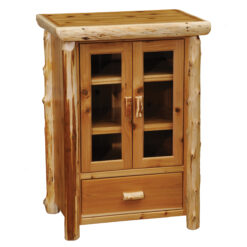 Fireside Lodge Cedar Log Media Cabinet