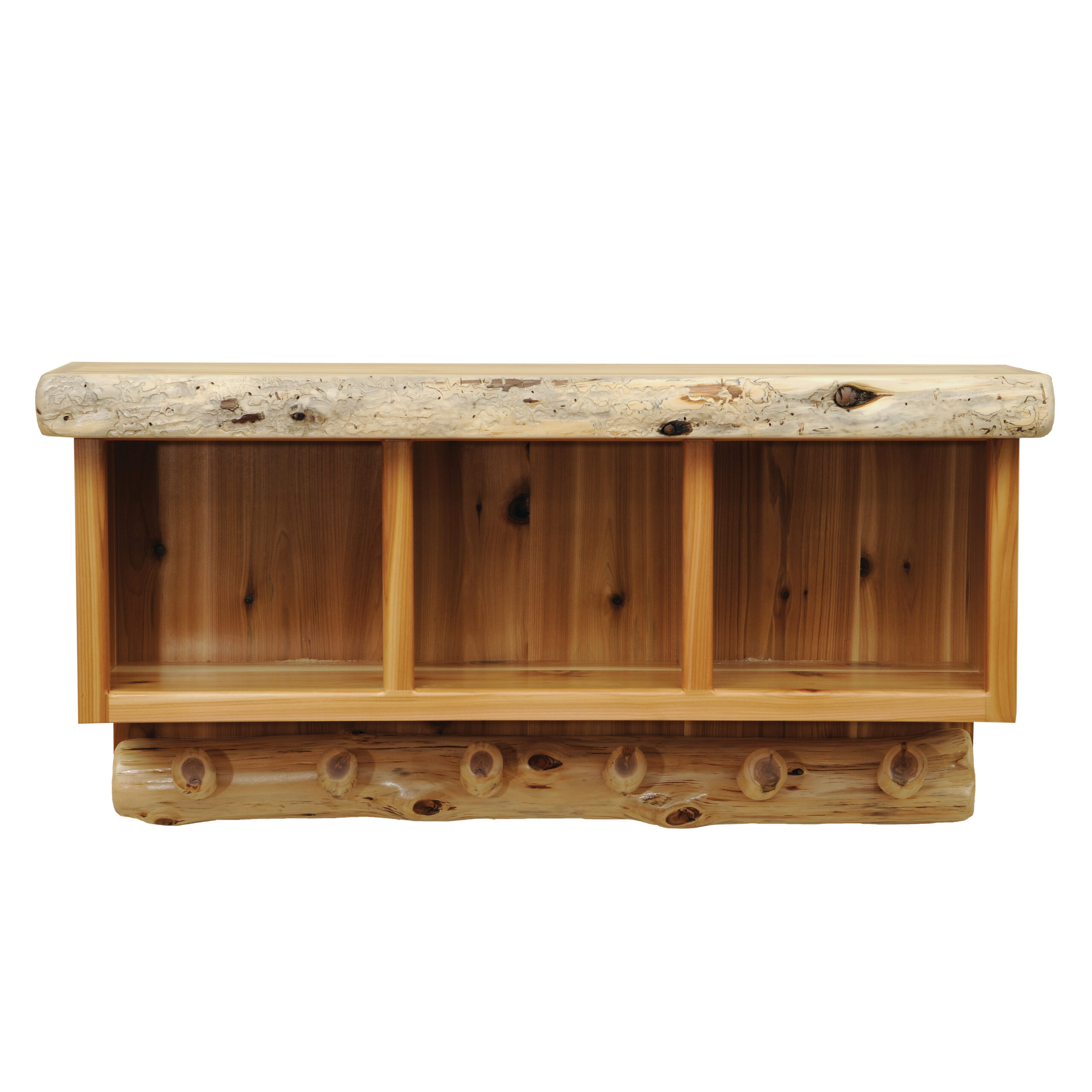 Fireside Lodge Cedar Log Entry Bench 2 Fireside lodge cedar log entry bench - image 2