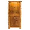 Fireside Lodge Cedar Log Display Cabinet