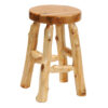 Fireside Lodge Cedar Round Log Bar Stool