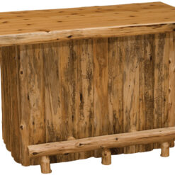 Alternative view of Fireside Lodge Cedar Log Bar - 5 Foot