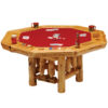 Fireside Lodge Cedar Log Poker Table