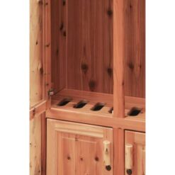 Log gun cabinet