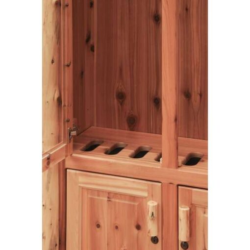 Log gun cabinet