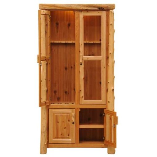 Log gun cabinet