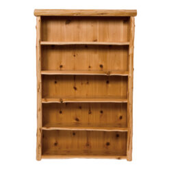 Fireside Lodge Cedar Log Tall Bookshelf
