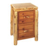 Fireside Lodge Cedar Log File Cabinet - 2 Drawer