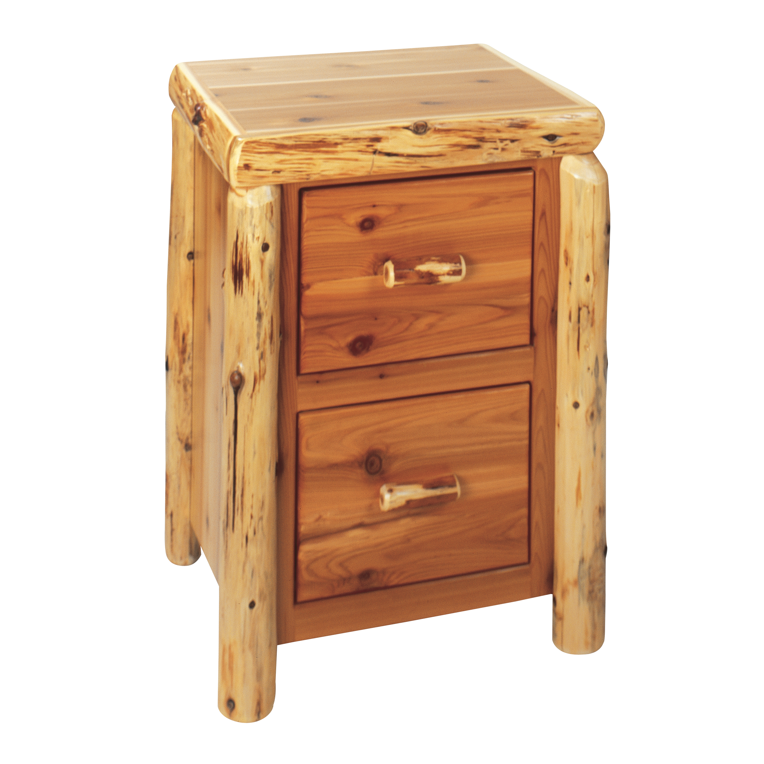 Fireside Lodge Cedar Log File Cabinet - 2 Drawer 1 Fireside lodge cedar log file cabinet - 2 drawer